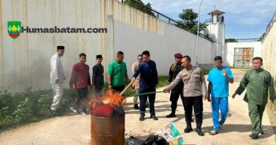 Barang Bukti Hasil Razia Dimusnahkan, Rutan Batam Perketat Pengamanan