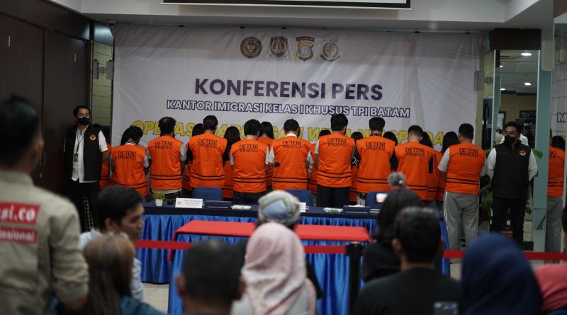 Puluhan WNA Overstay dan Ganggu Ketertiban di Batam Diamankan dalam Operasi Wira Waspada